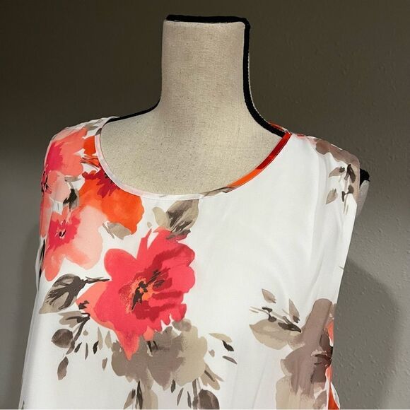 A-line loose fit floral plus size dress - Picture 2 of 15